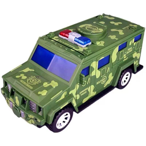 گاوصندوق طرح ماشین ارتشی سبز Military Car Safe Box -اسباب بازی